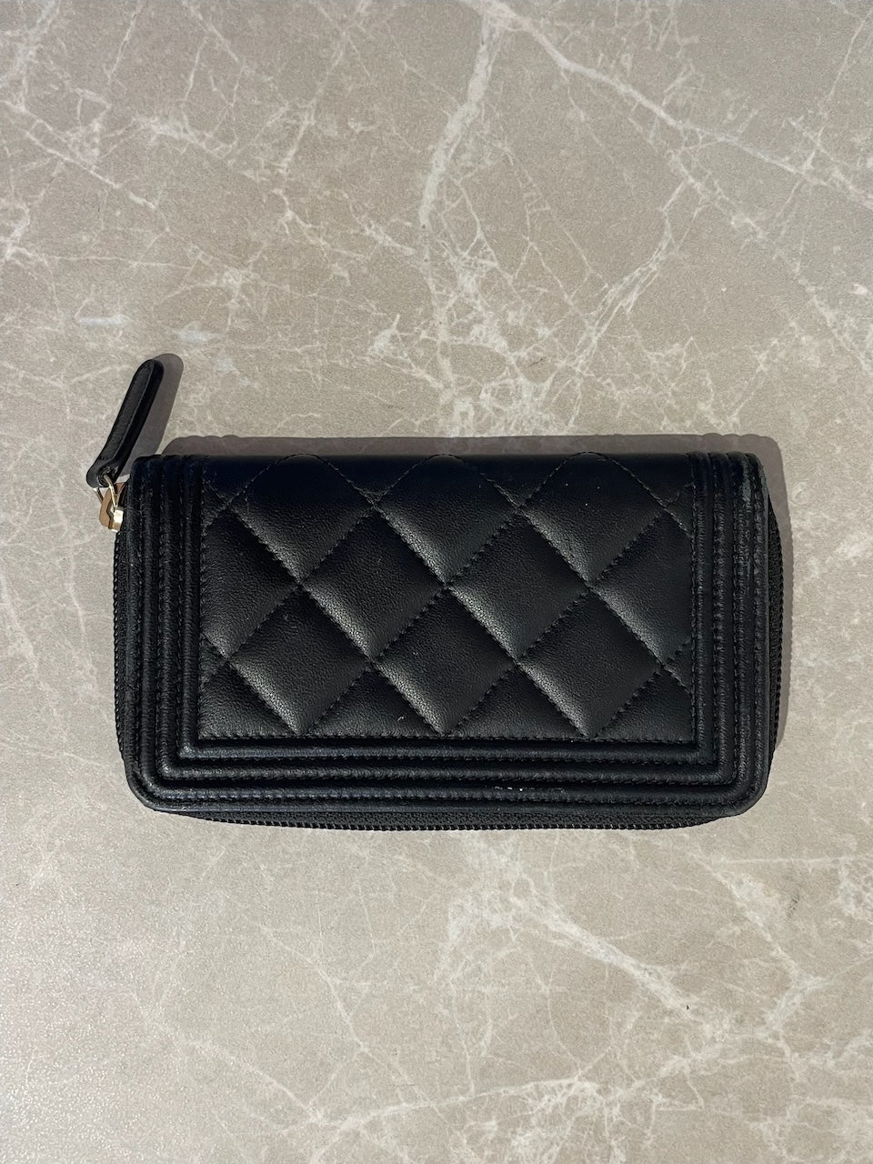 Portefeuille Chanel Boy noir