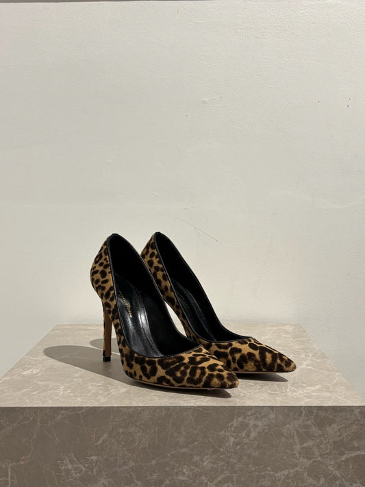 Escarpins Gianvito Rossi léopard T.38,5