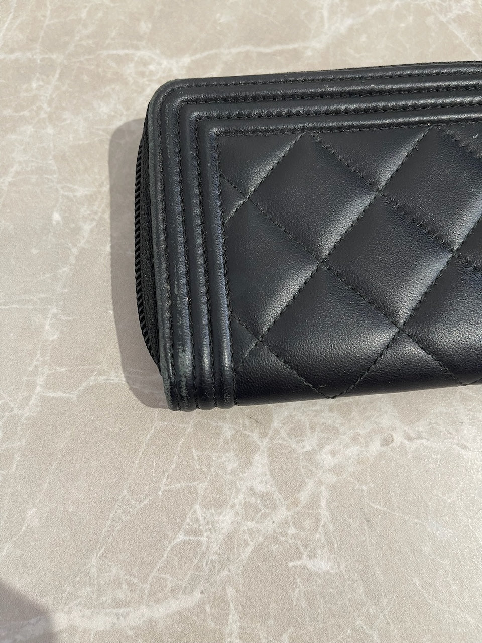 Portefeuille Chanel Boy noir