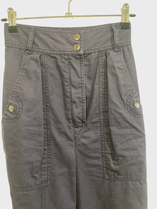 Pantalon Isabel Marant bleu marine T.32
