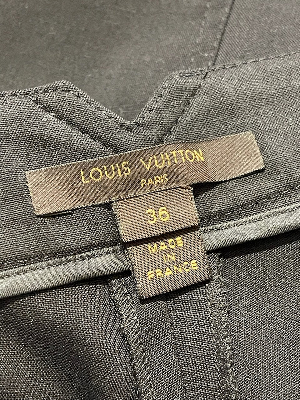 Pantalon Louis Vuitton noir T.36