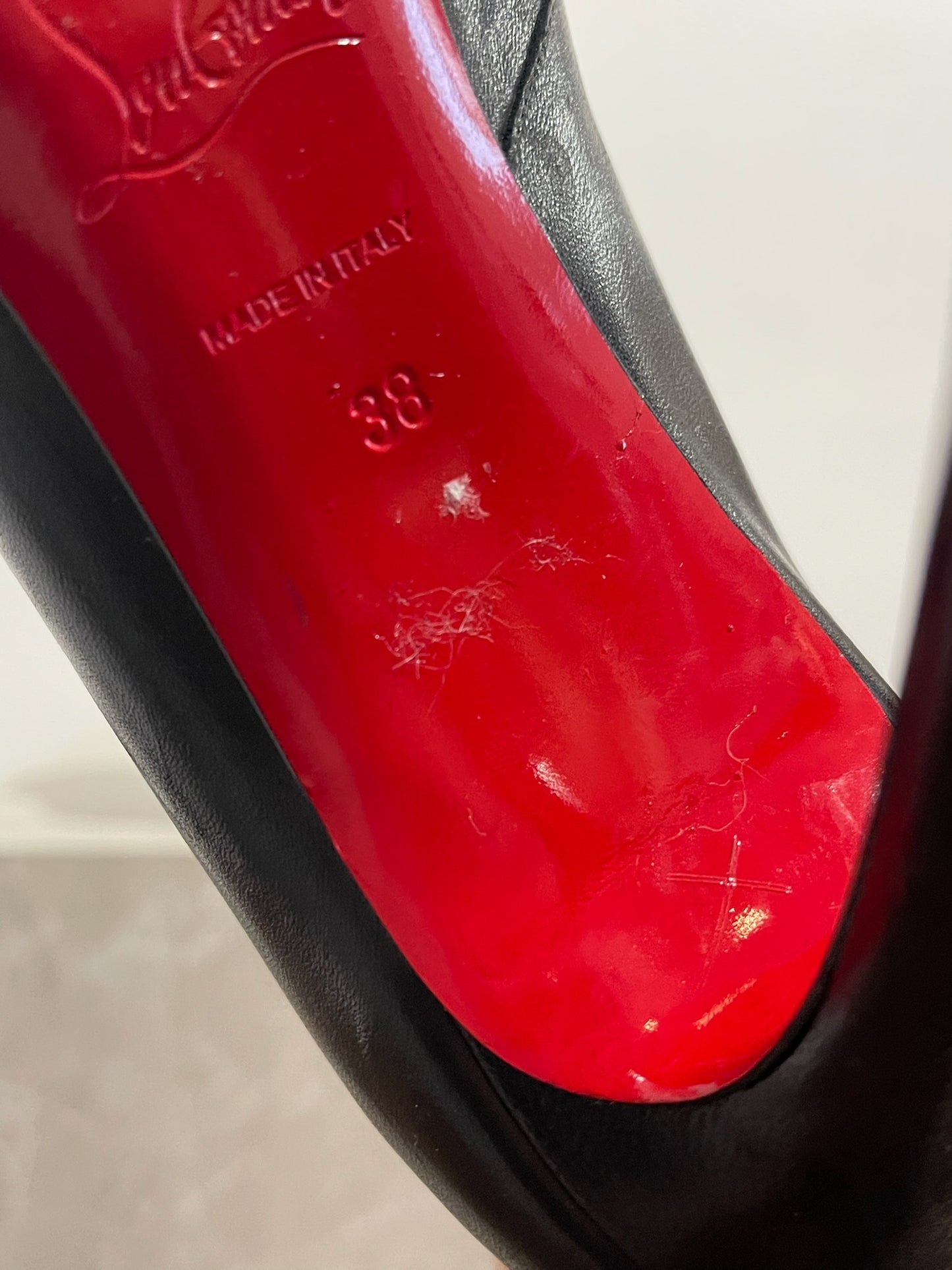 Boots Christian Louboutin noires T.38