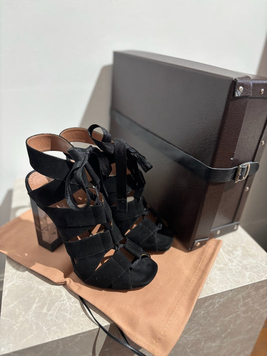 Sandales Alaia noires T.38.5