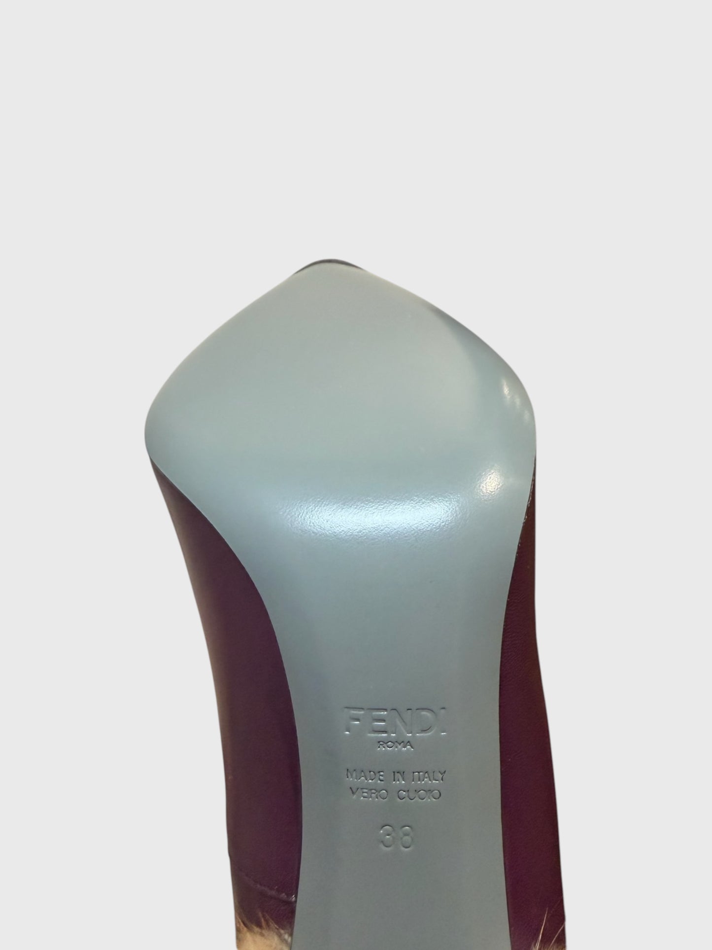 Escarpins Fendi bordeaux T.38