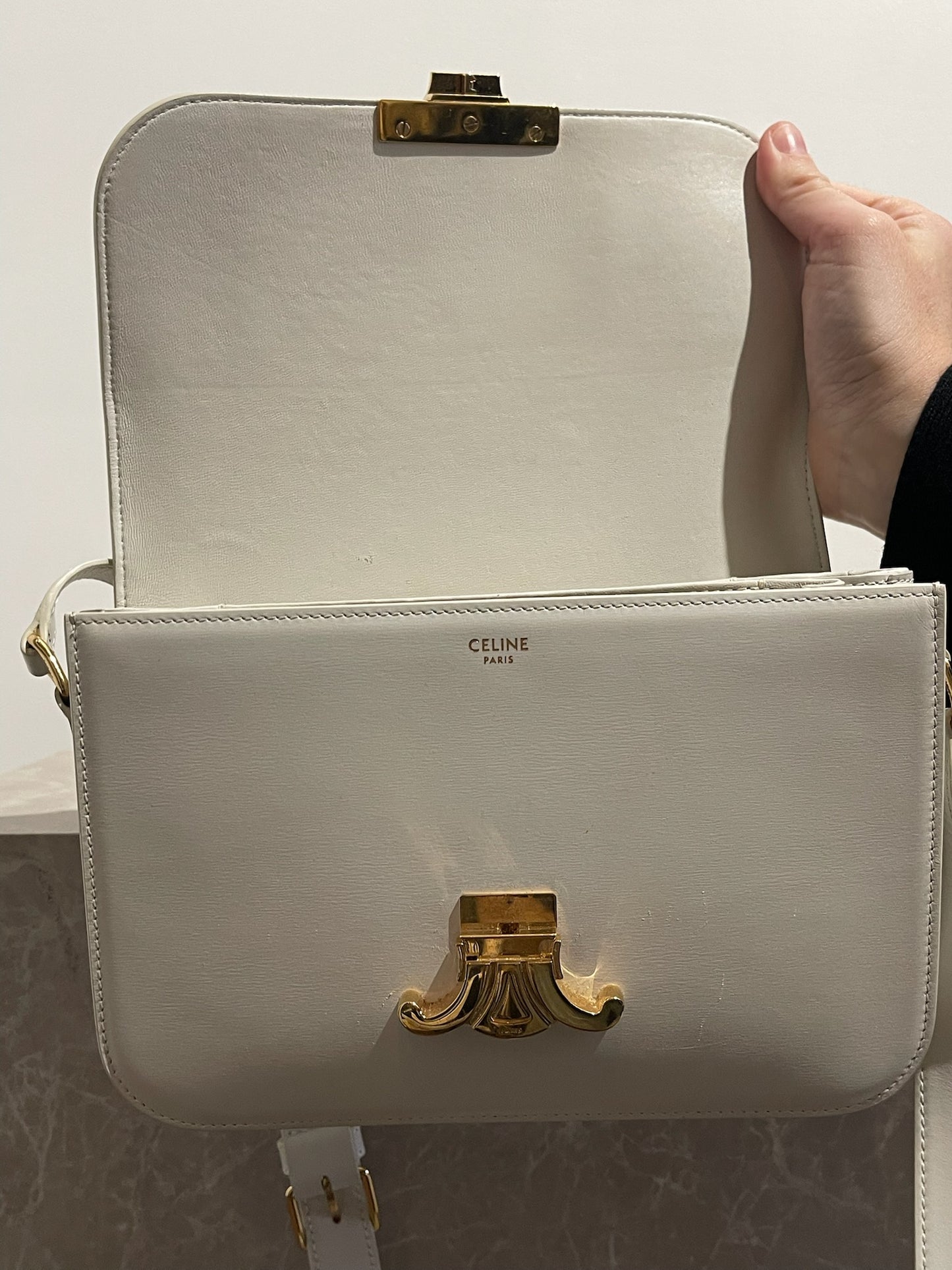 Sac Celine Triomphe blanc