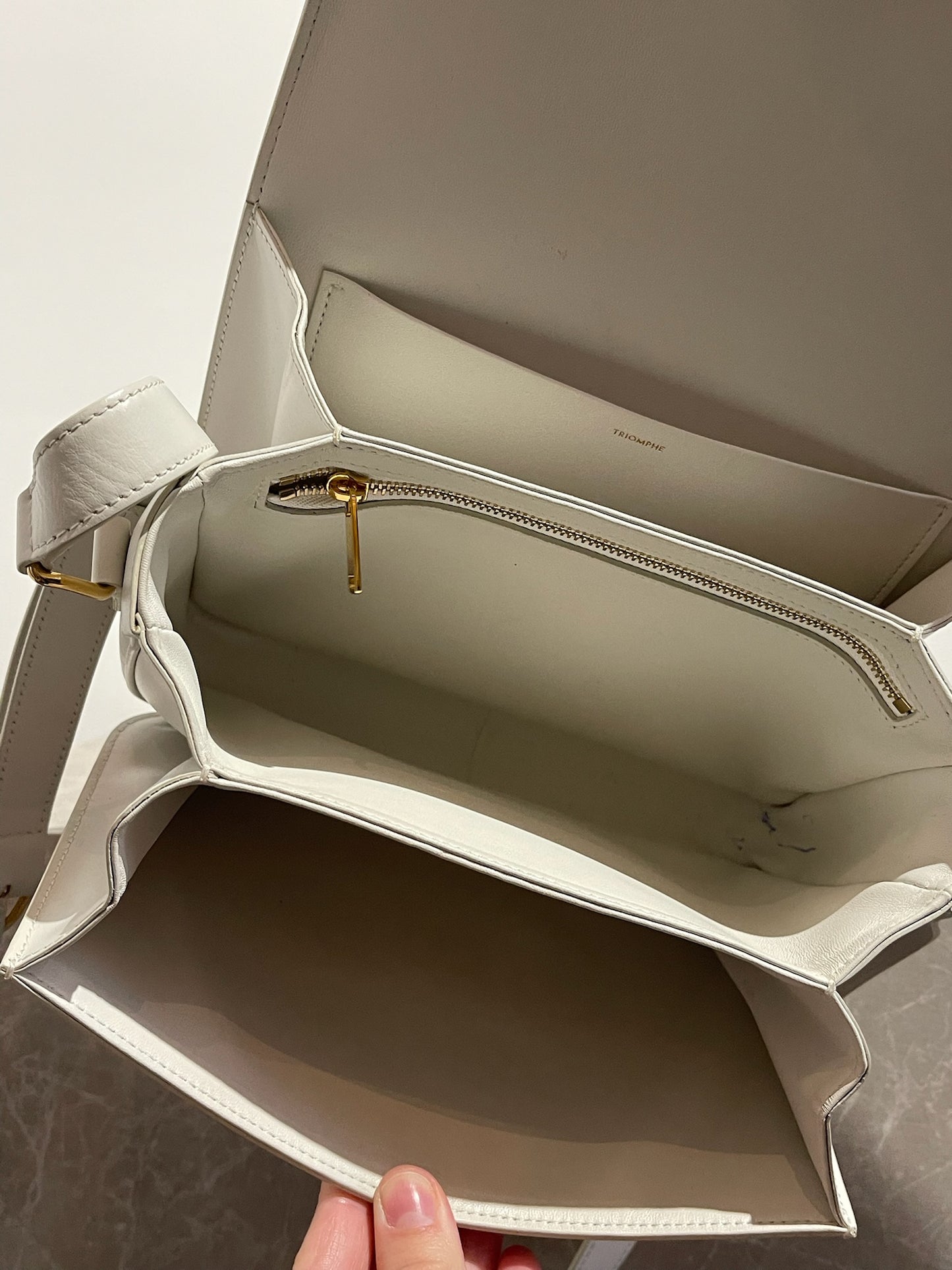 Sac Celine Triomphe blanc