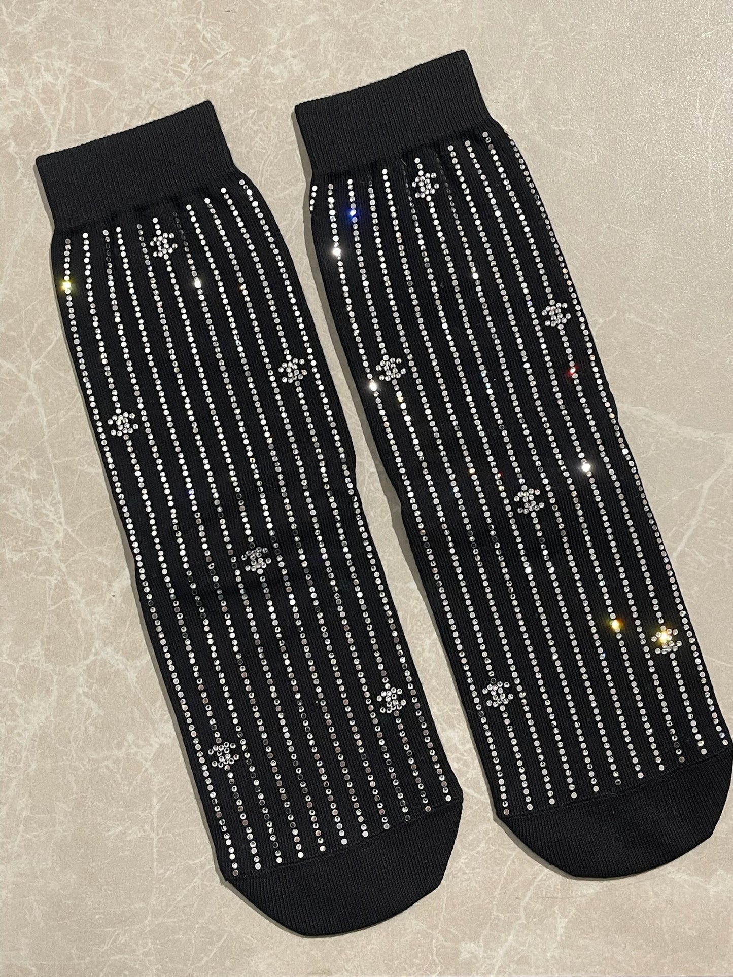 Chaussettes Chanel strass T.Unique