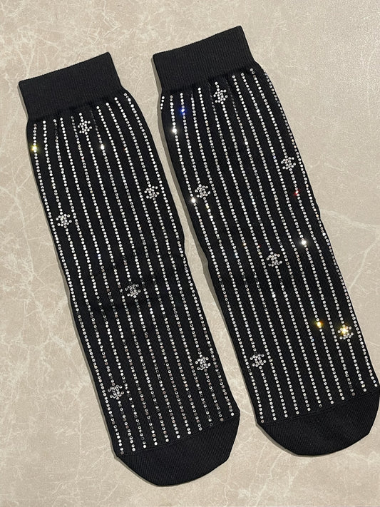 Chaussettes Chanel strass T.Unique
