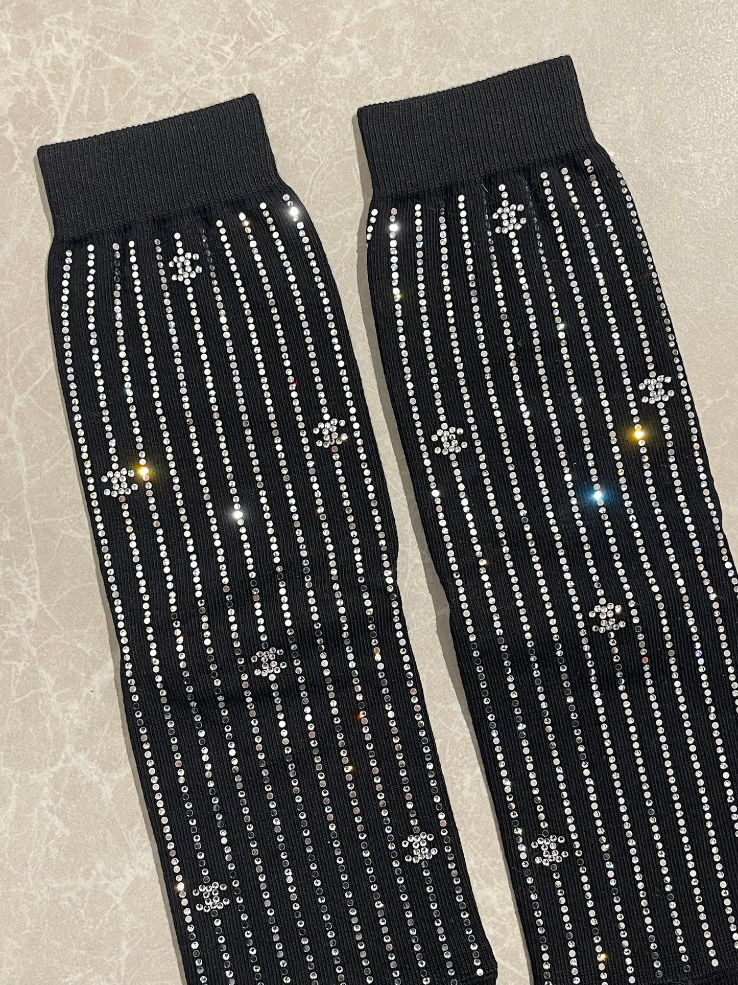Chaussettes Chanel strass T.Unique