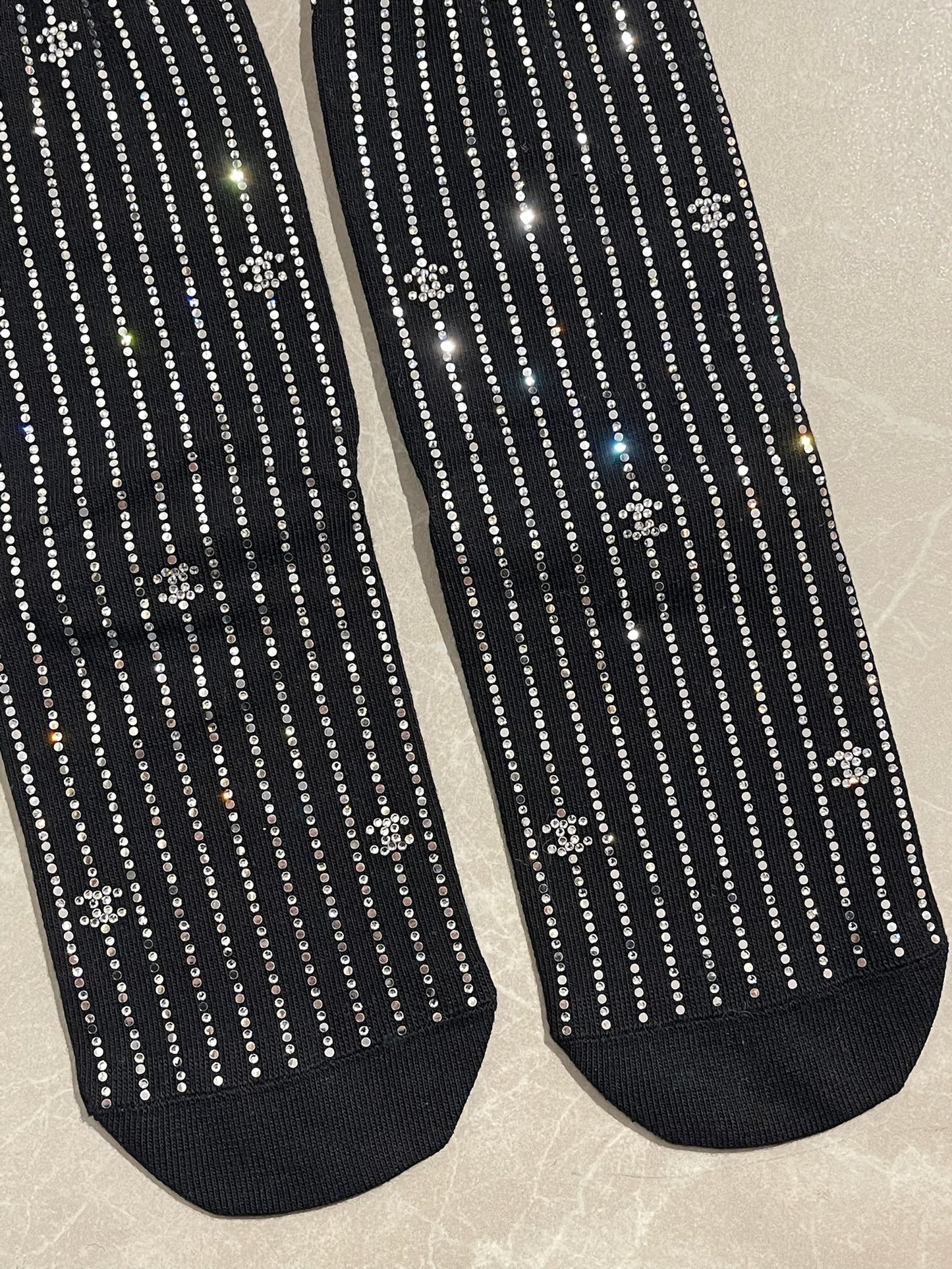 Chaussettes Chanel strass T.Unique