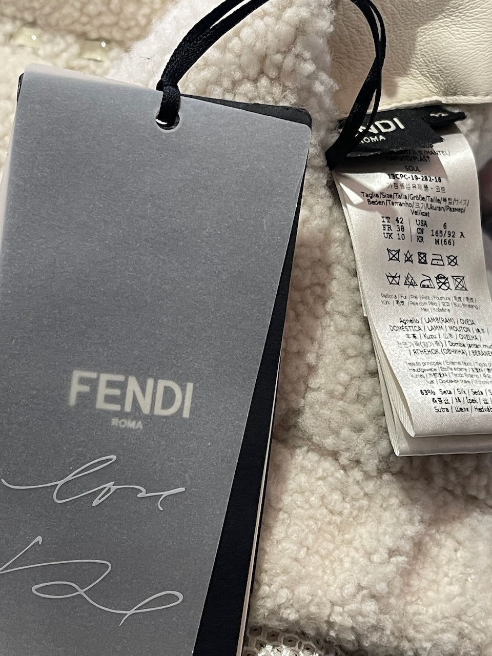 Manteau Fendi écru T.38