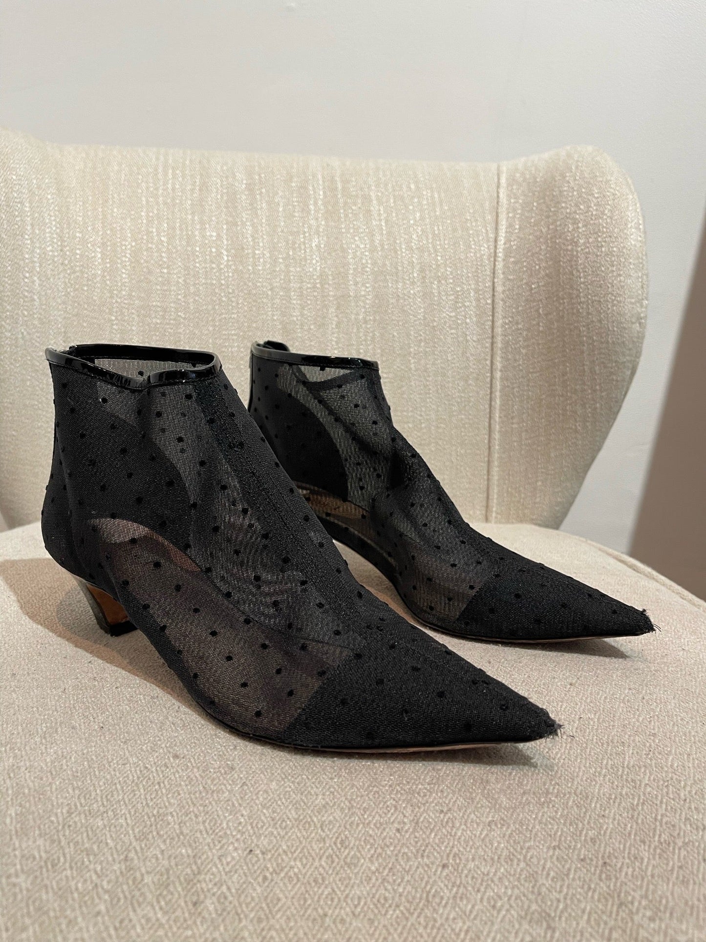 Boots Dior plumetis T.37