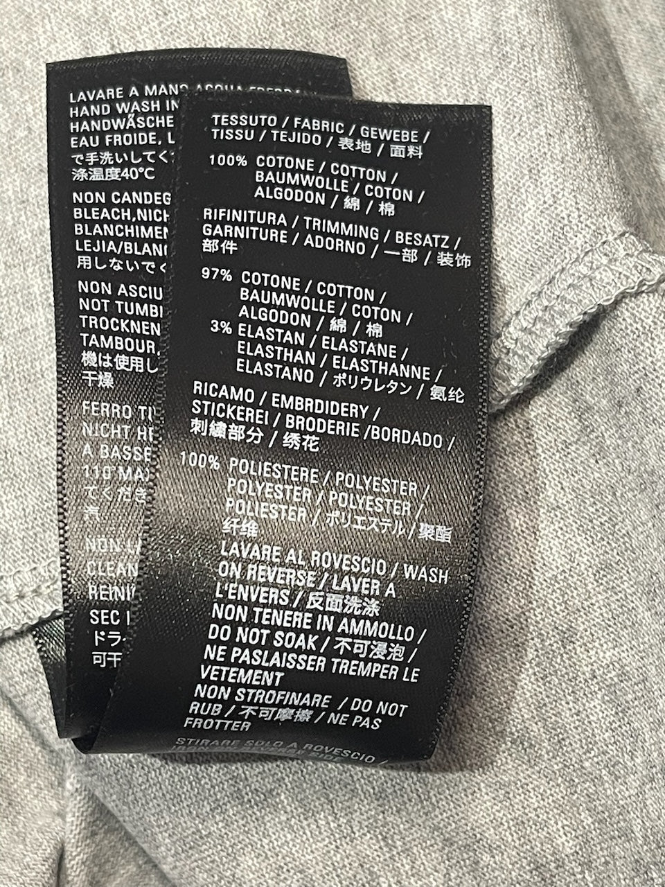 T-shirt Balenciaga gris T.XS