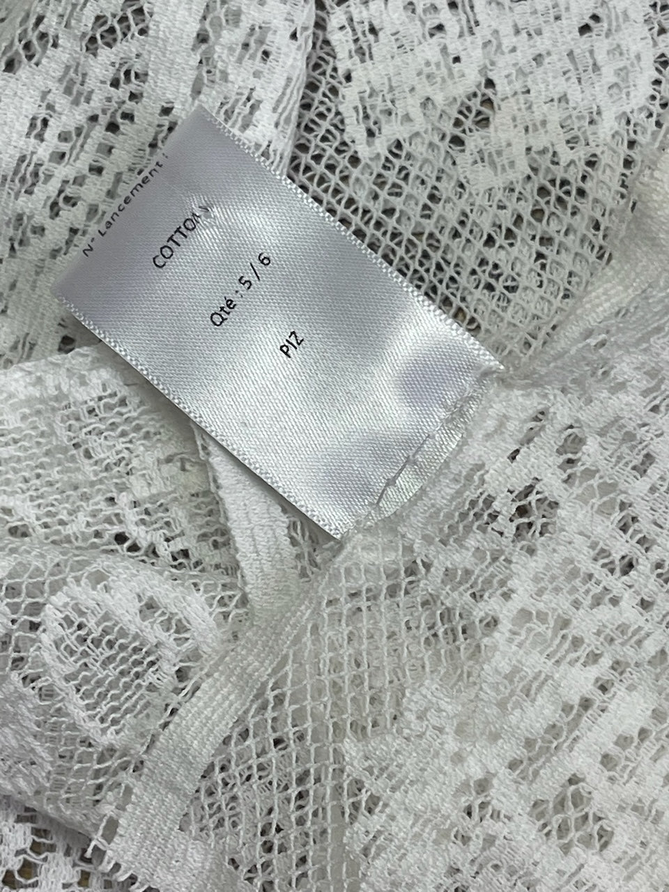 Foulard Dior dentelle blanche