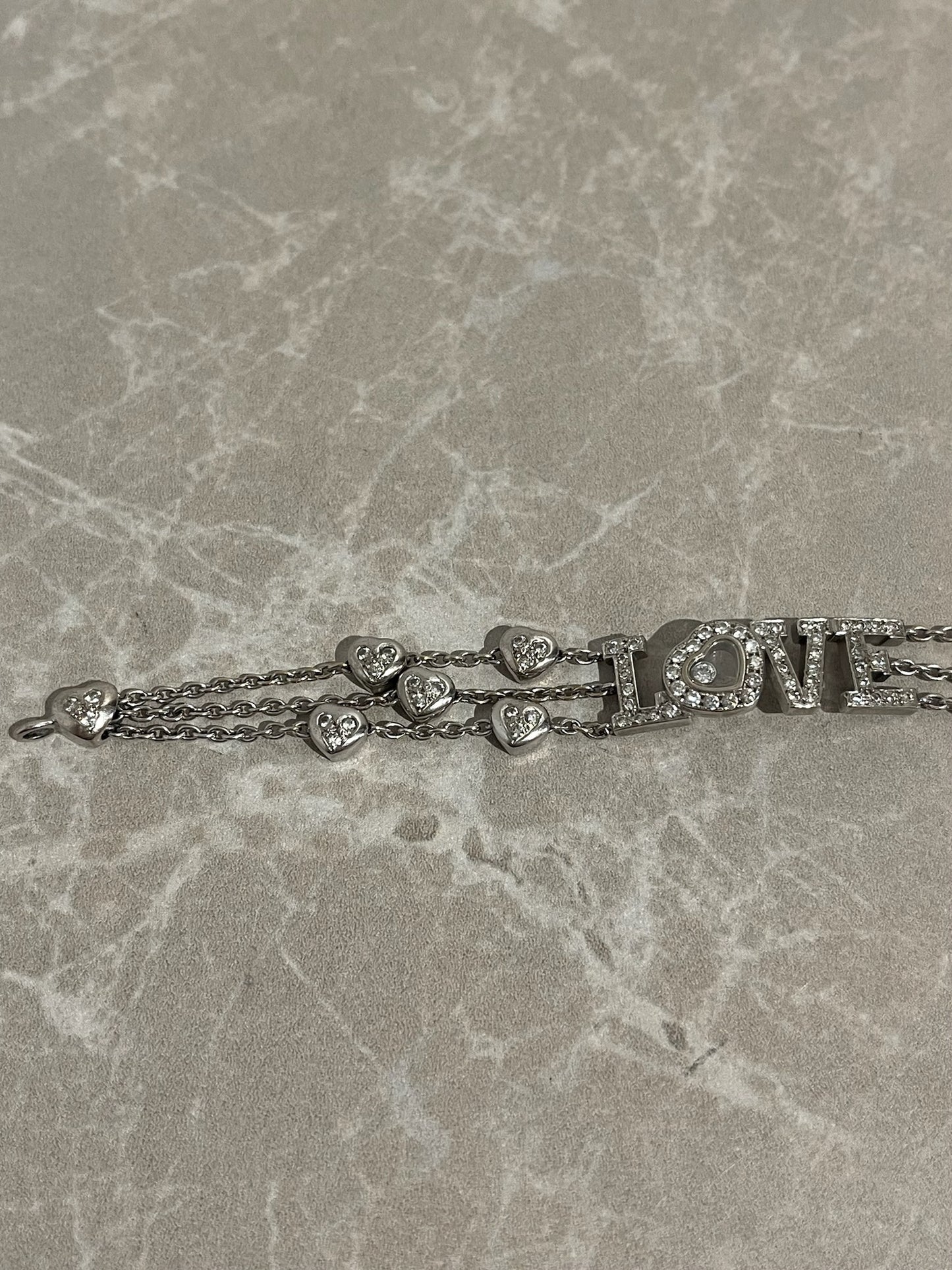 Bracelet Chopard or blanc