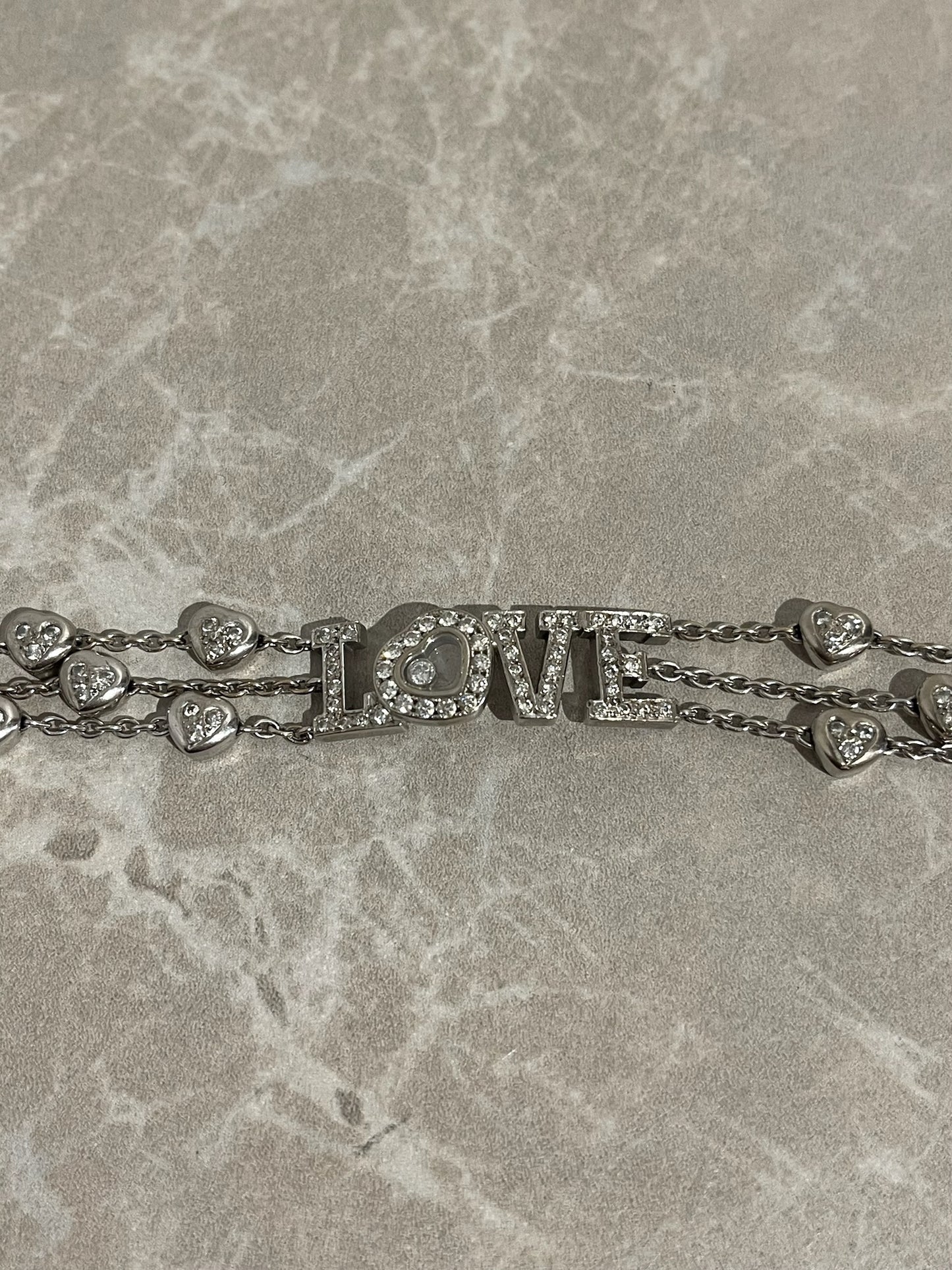 Bracelet Chopard or blanc