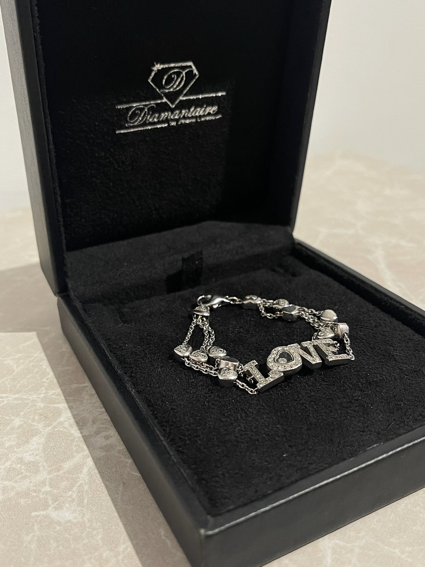 Bracelet Chopard or blanc