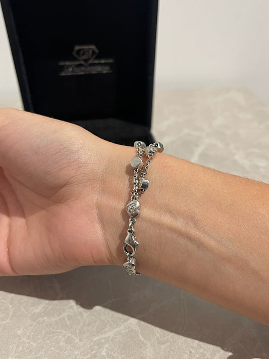 Bracelet Chopard or blanc