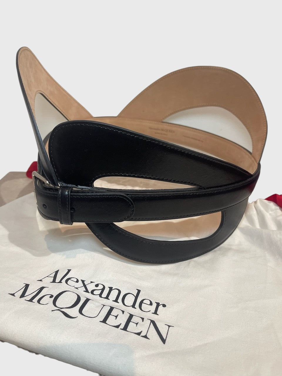 Ceinture Alexander McQueen noire T.85