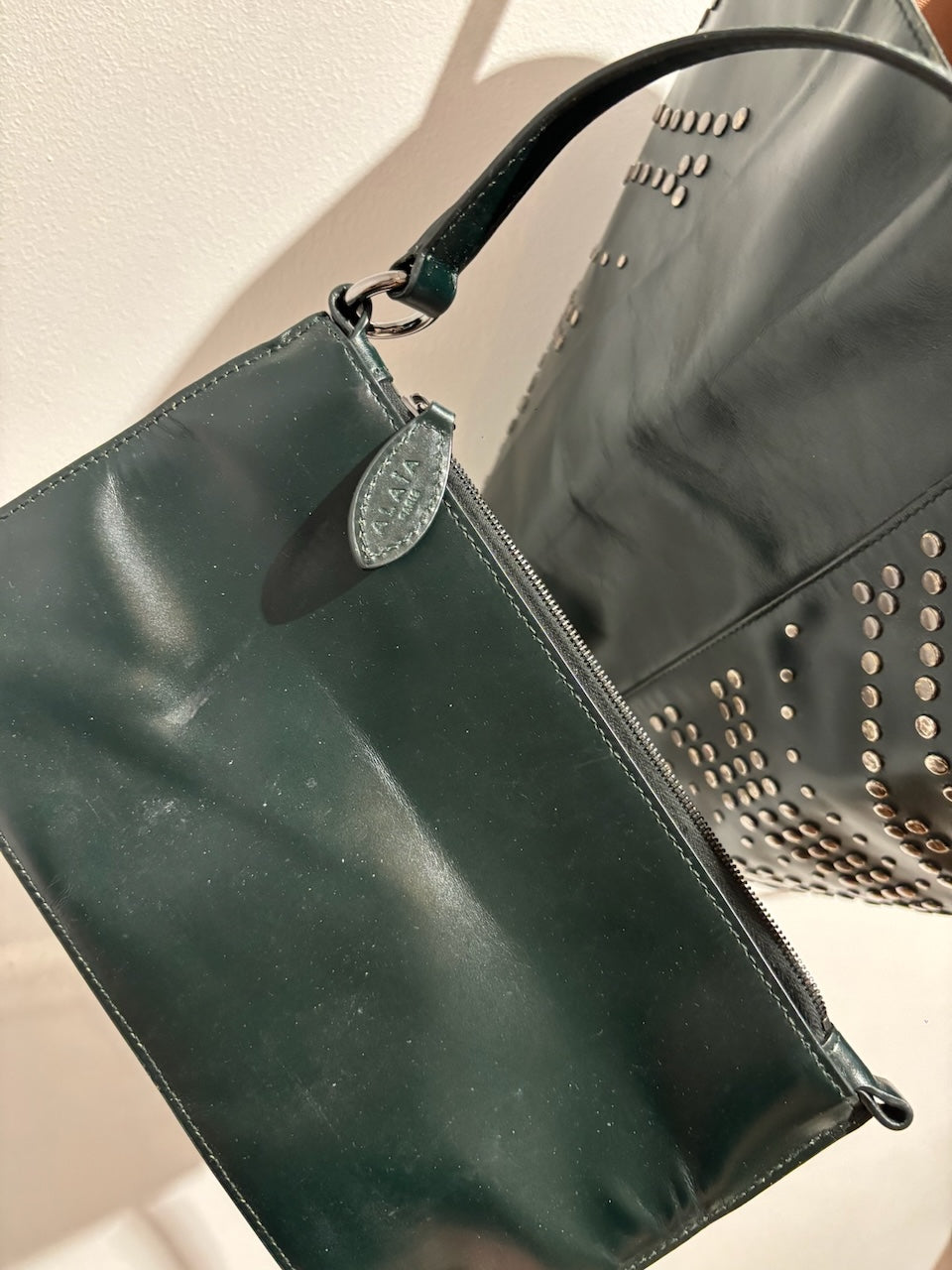 Sac cabas Alaia vert