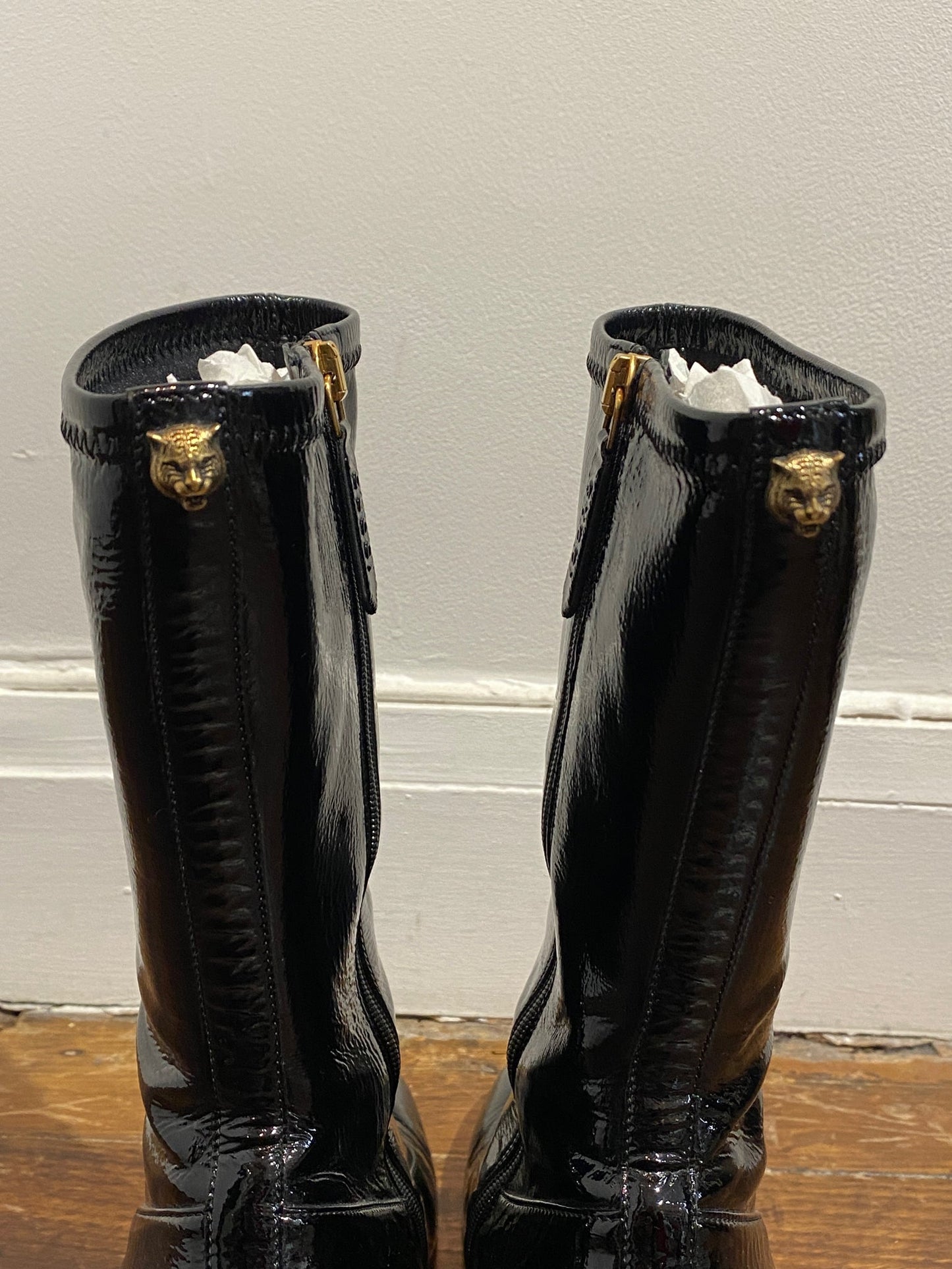 Bottines Gucci noires T.38,5