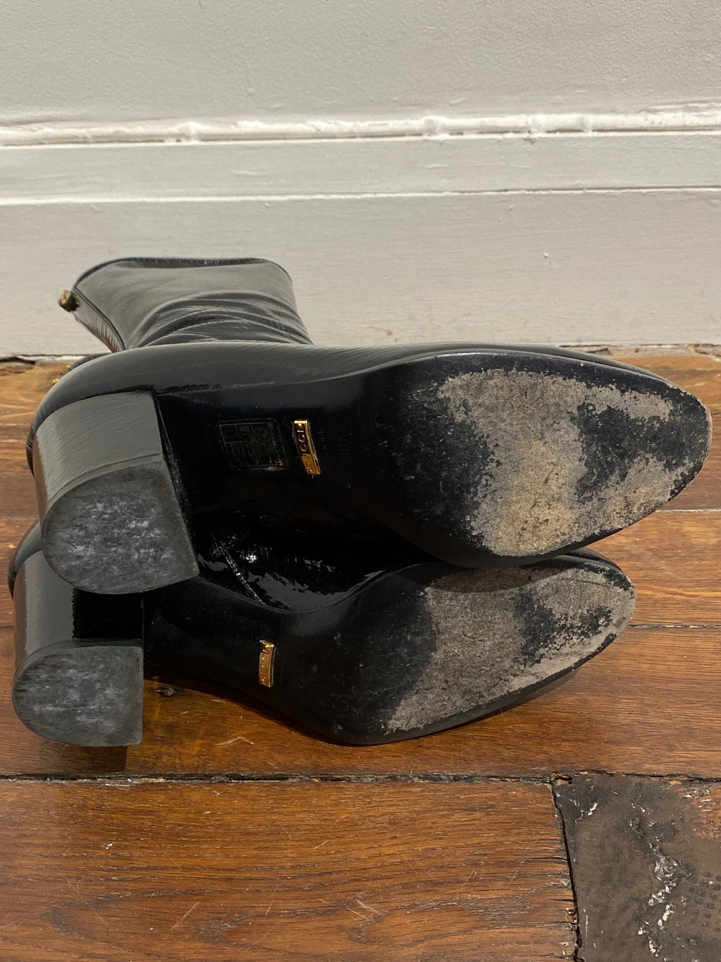 Bottines Gucci noires T.38,5