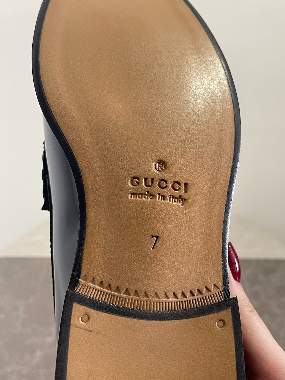 Mocassins Gucci noirs T.41 IT NEUFS