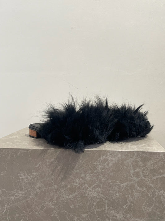 Mules Chanel noires T.37