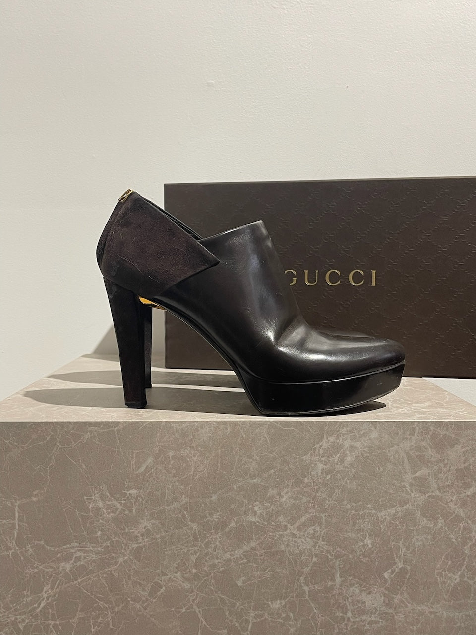 Boots Gucci marron T.39,5