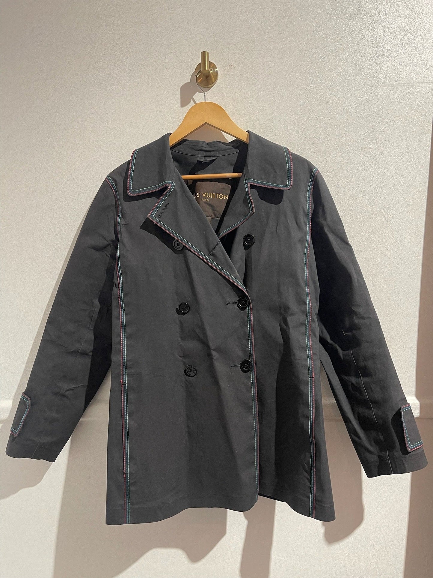 Trench Louis Vuitton gris T.40