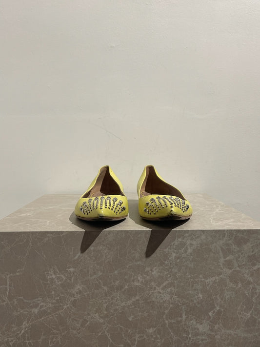 Ballerines Gucci jaune T.39,5