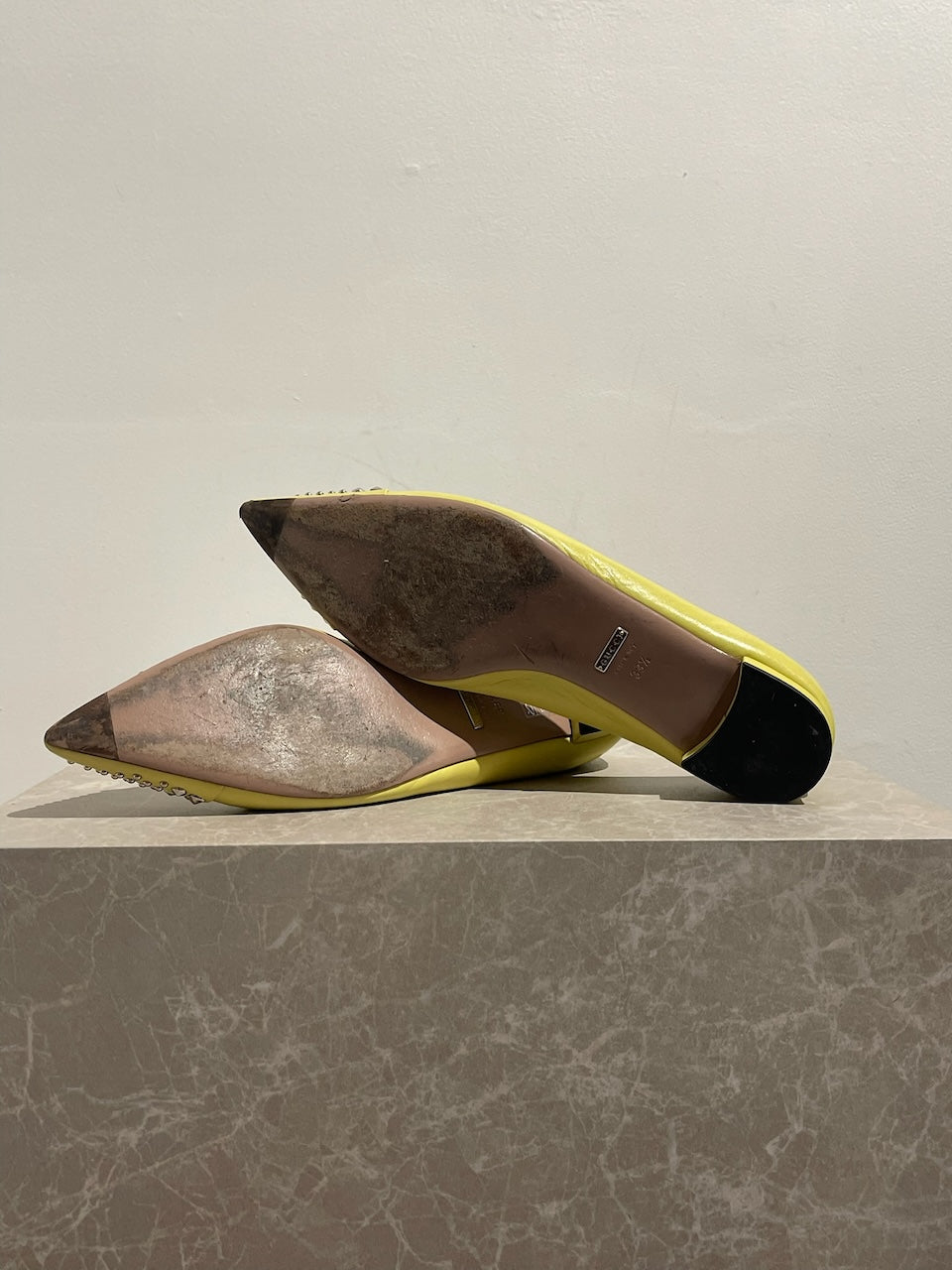 Ballerines Gucci jaune T.39,5