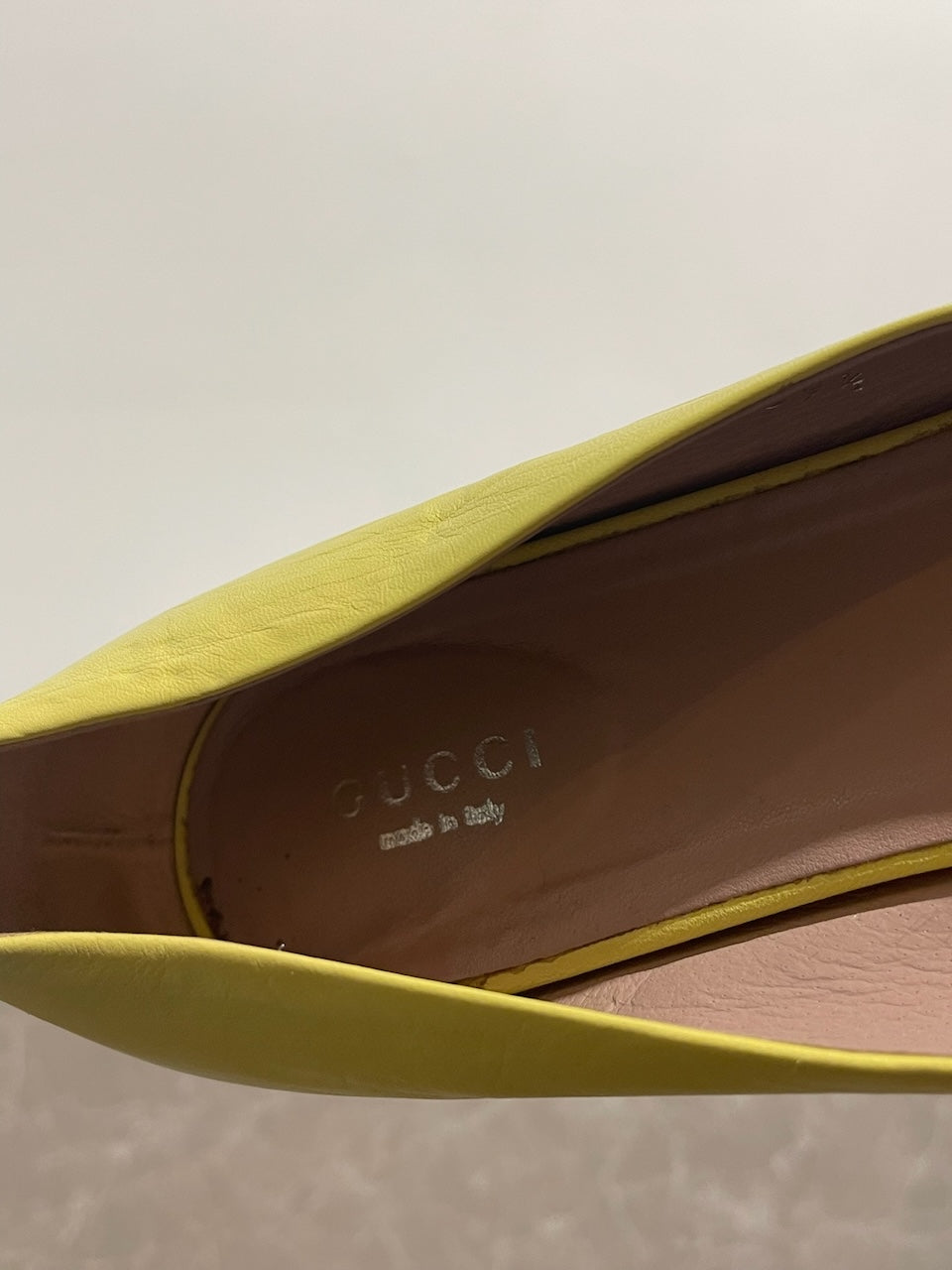 Ballerines Gucci jaune T.39,5