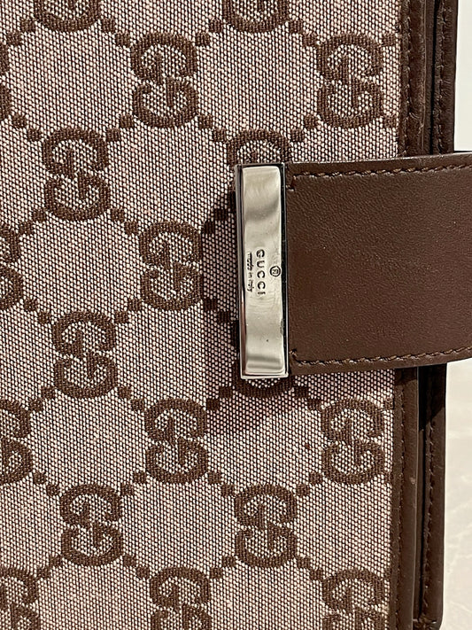 Carnet répertoire Gucci marron