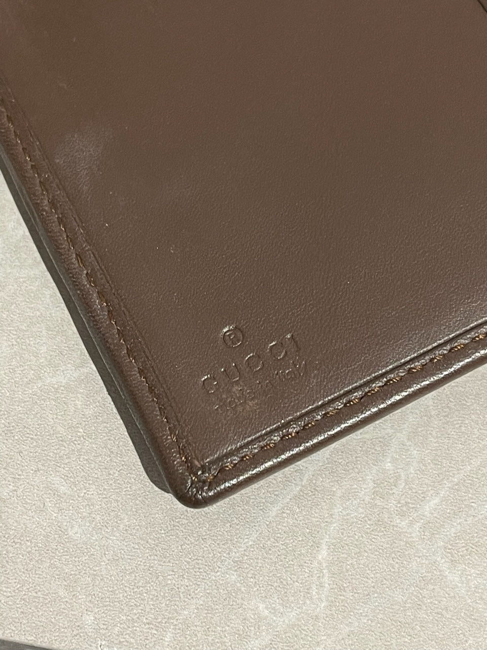 Carnet répertoire Gucci marron