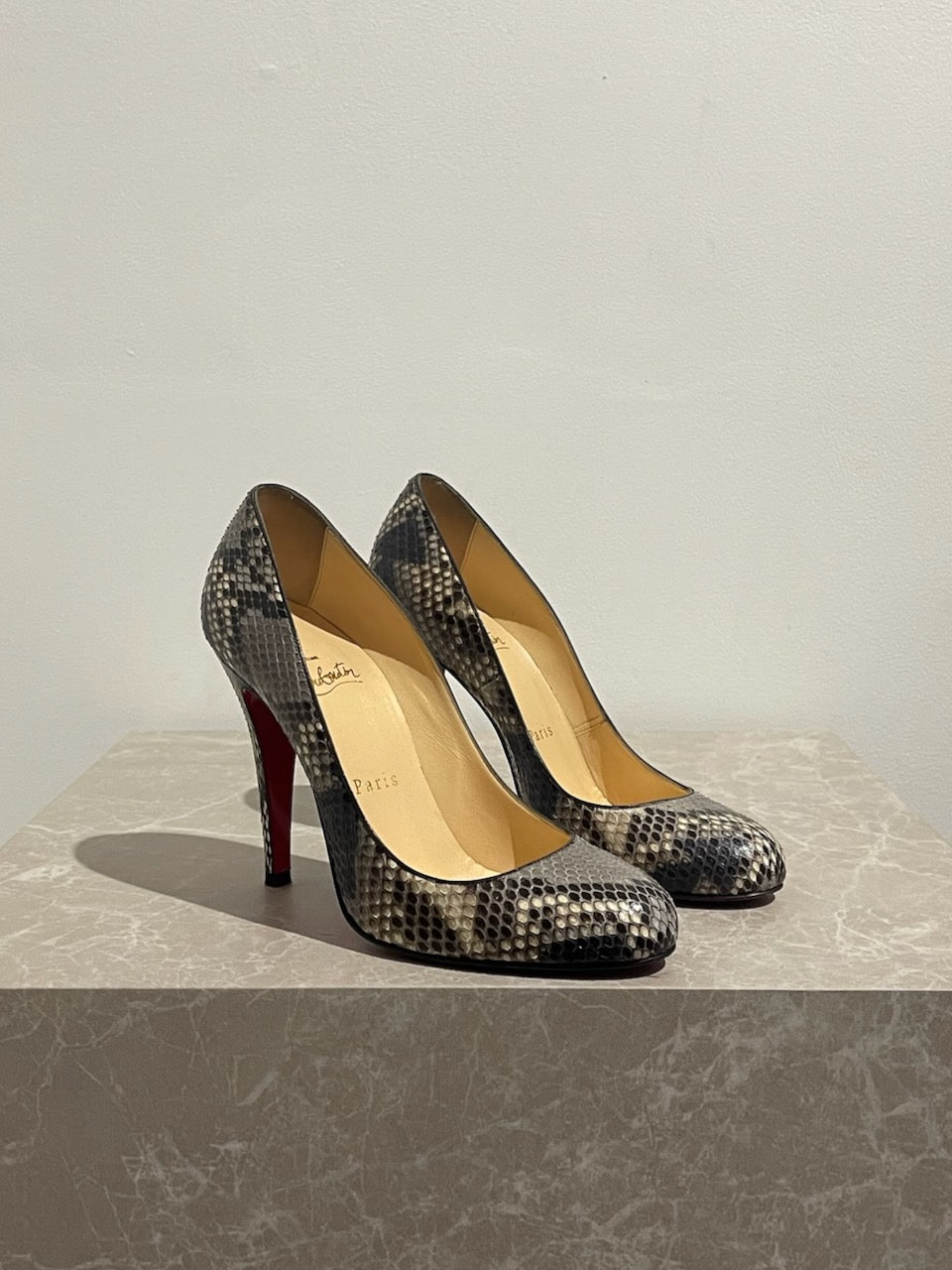 Escarpins Christian Louboutin python T.36