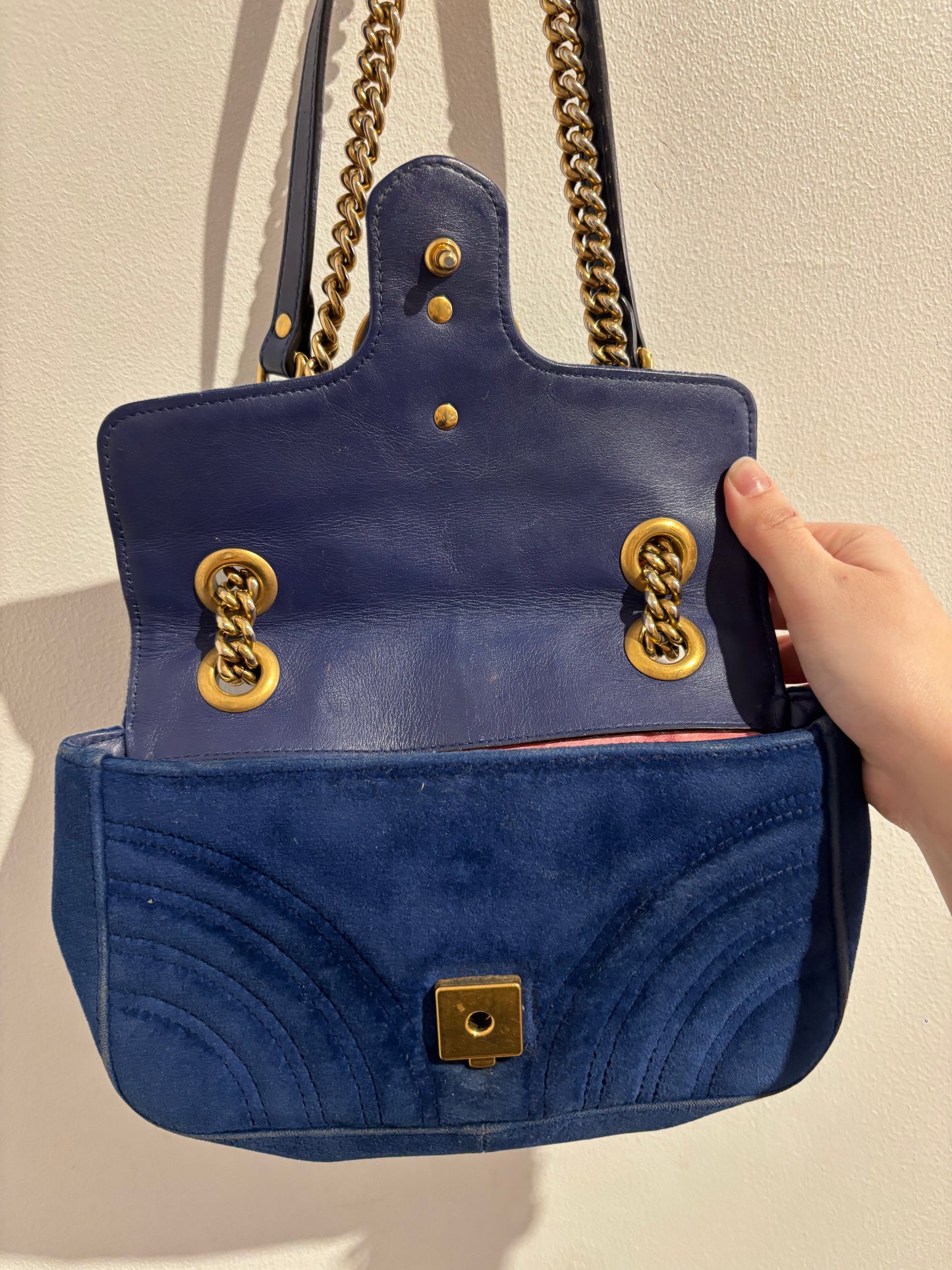 Sac Gucci Marmont Bleu