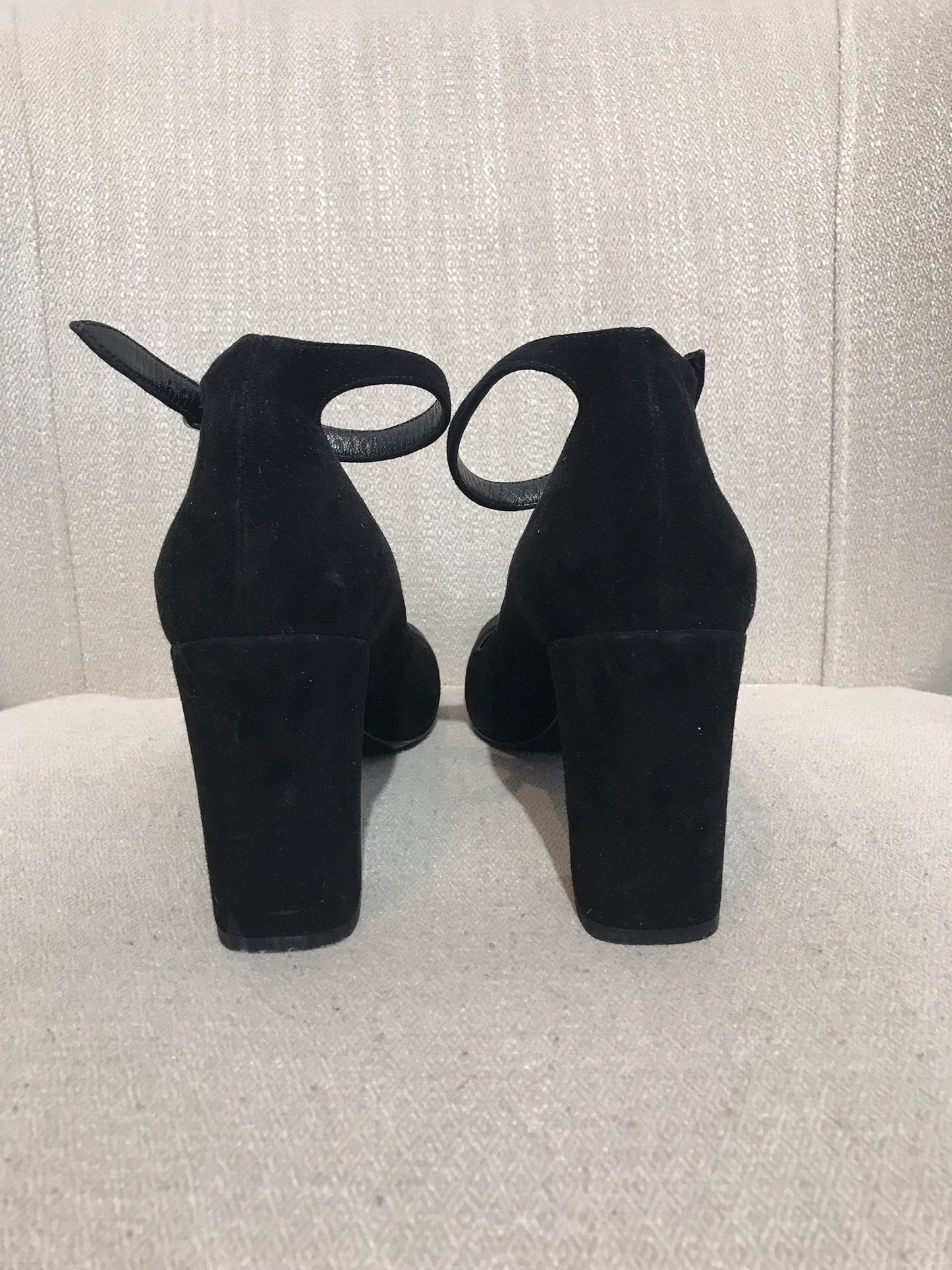 Escarpins Saint Laurent daim noir T.36