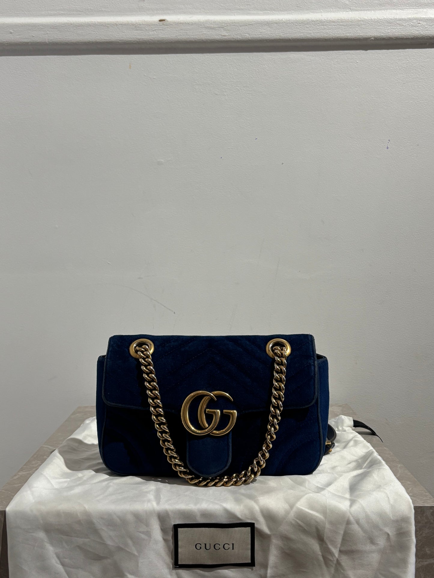 Sac Gucci Marmont Bleu