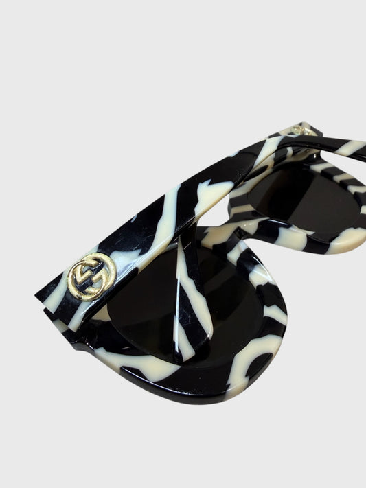 Lunettes de soleil Gucci zèbre