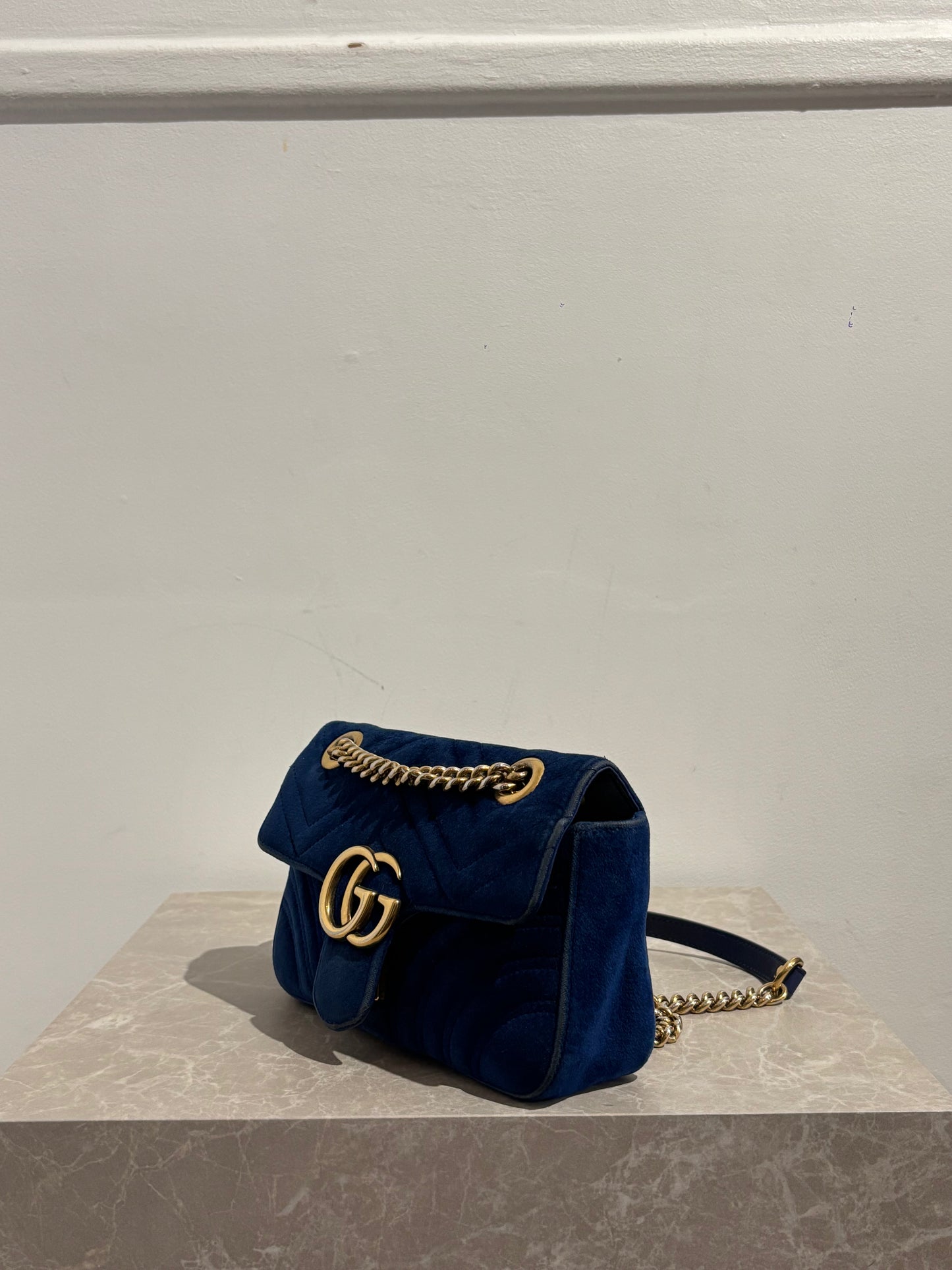 Sac Gucci Marmont Bleu