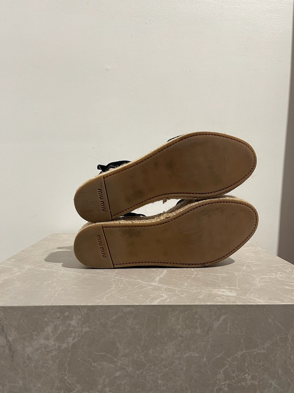 Sandales Miu Miu noires T.37