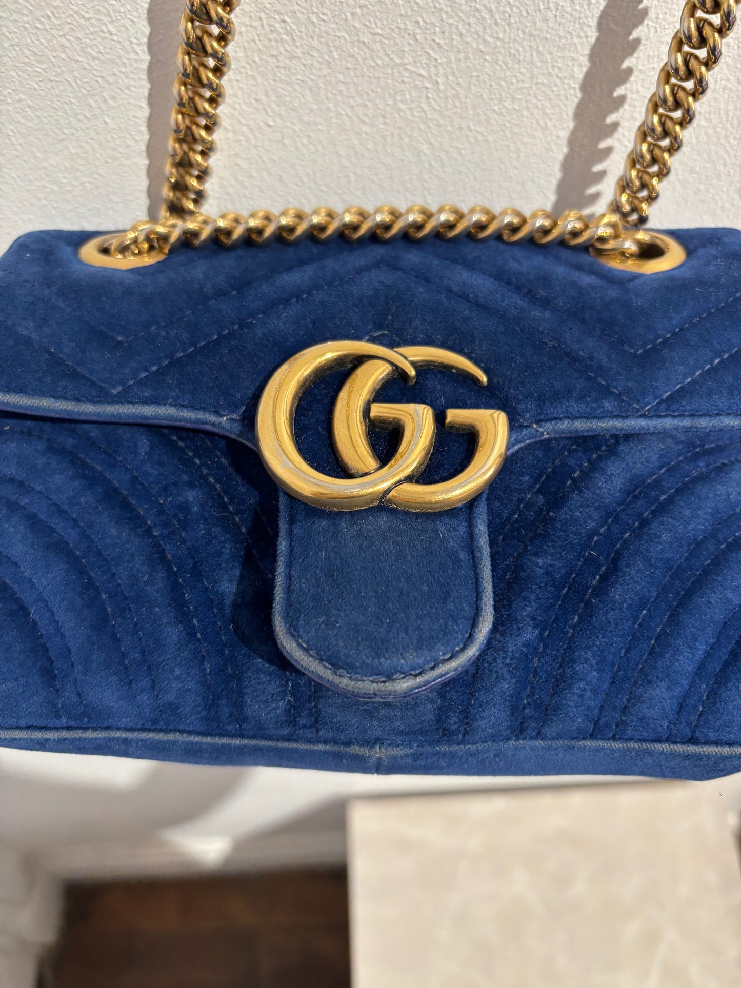 Sac Gucci Marmont Bleu