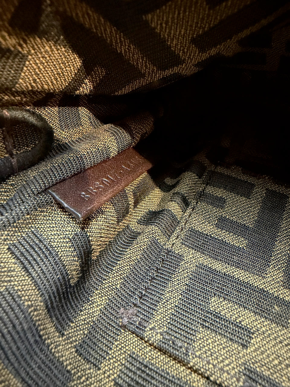 Sac Fendi Baguette FF marron