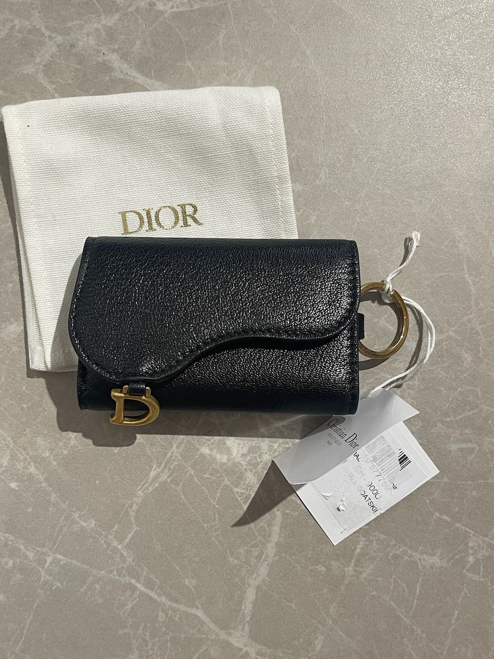 Porte-clés Dior Saddle NEUF