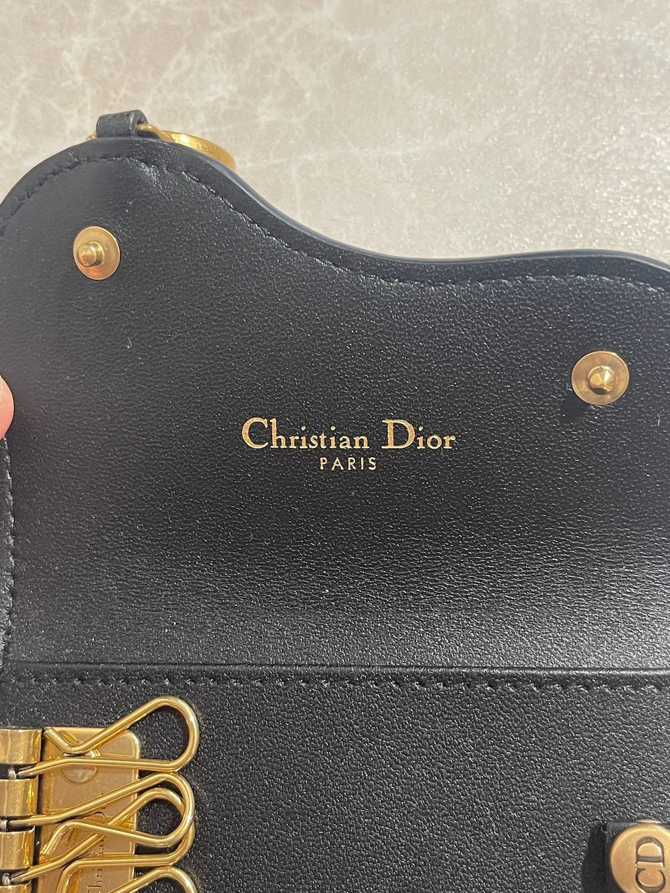 Porte-clés Dior Saddle NEUF