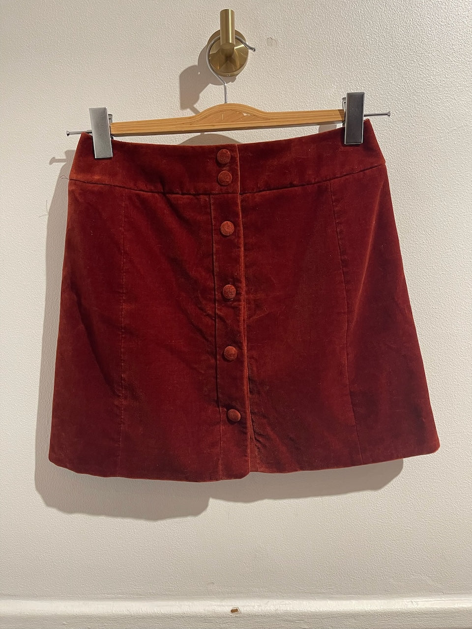 Jupe Saint Laurent en velours T.S