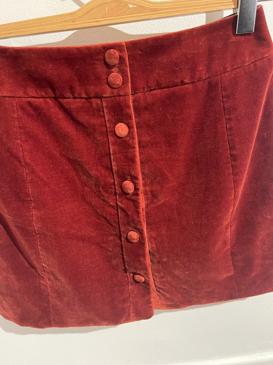 Jupe Saint Laurent en velours T.S