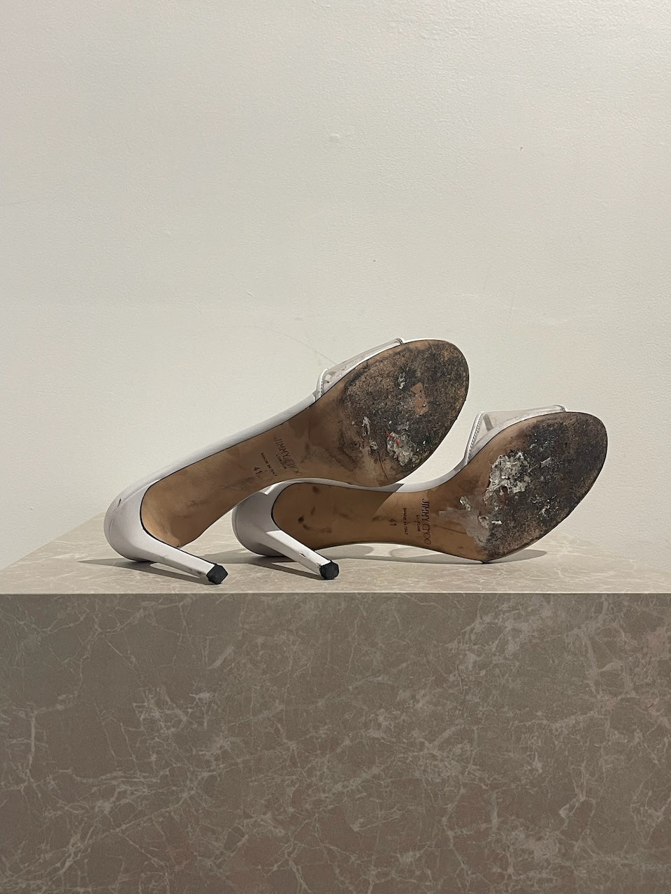 Mules Jimmy Choo blanches T.41