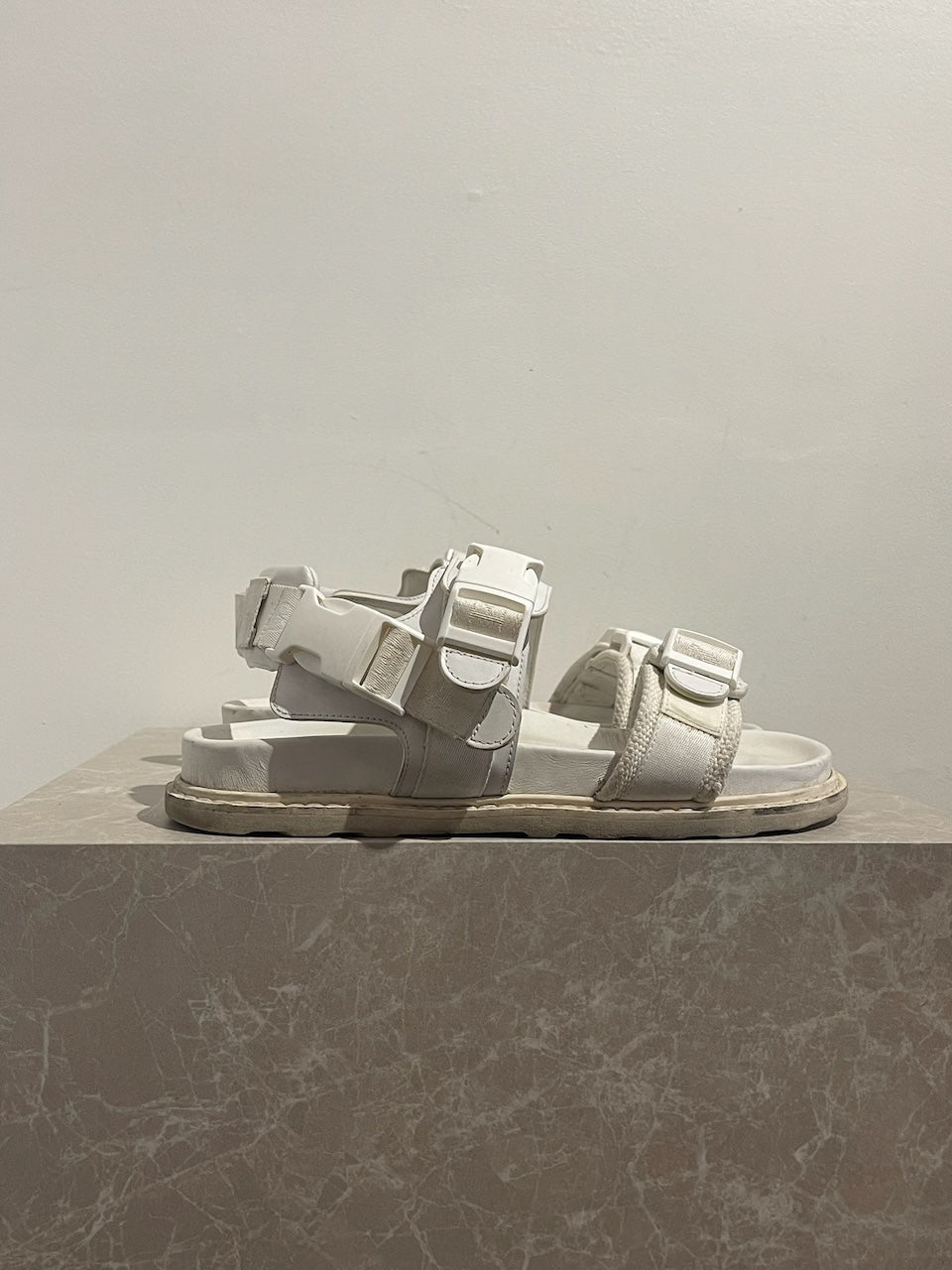 Sandales Bottega Veneta blanches T.40